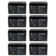 UPG 12V 9Ah Replacement Battery for CyberPower RB1290 UPS - 8 Pack