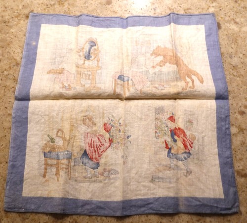 Pañuelo vintage para niños Caperucita Roja con lobo - Imagen 6 de 9