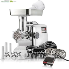 STX International Megaforce 3000 Series 6-In-1 Electric Meat Grinder | 3000W Max