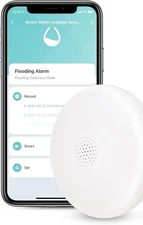 HBN Wi‑Fi Smart Water Leak Sensor Alarm – 75 dB – New, Battery Included