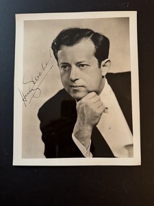 VINTAGE AUTOGRAPHED BIG BAND PHOTO HENRY WEBER 8x10