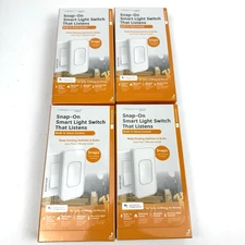 Switchmate Smart Light Switch RSM001W Rocker Style Voice Phone Control LOT OF 4
