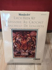 WonderArt Caron TIGER 15" x 20" Latch Hook Kit 4131 NEW