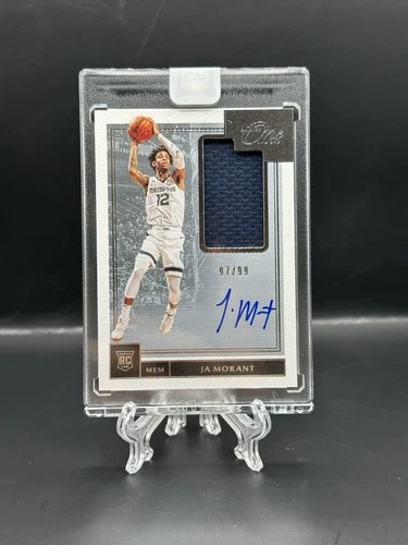 Ja Morant 2019-20 Panini One Rookie Jersey Patch Auto /99 RPA Grizzlies RC SSP