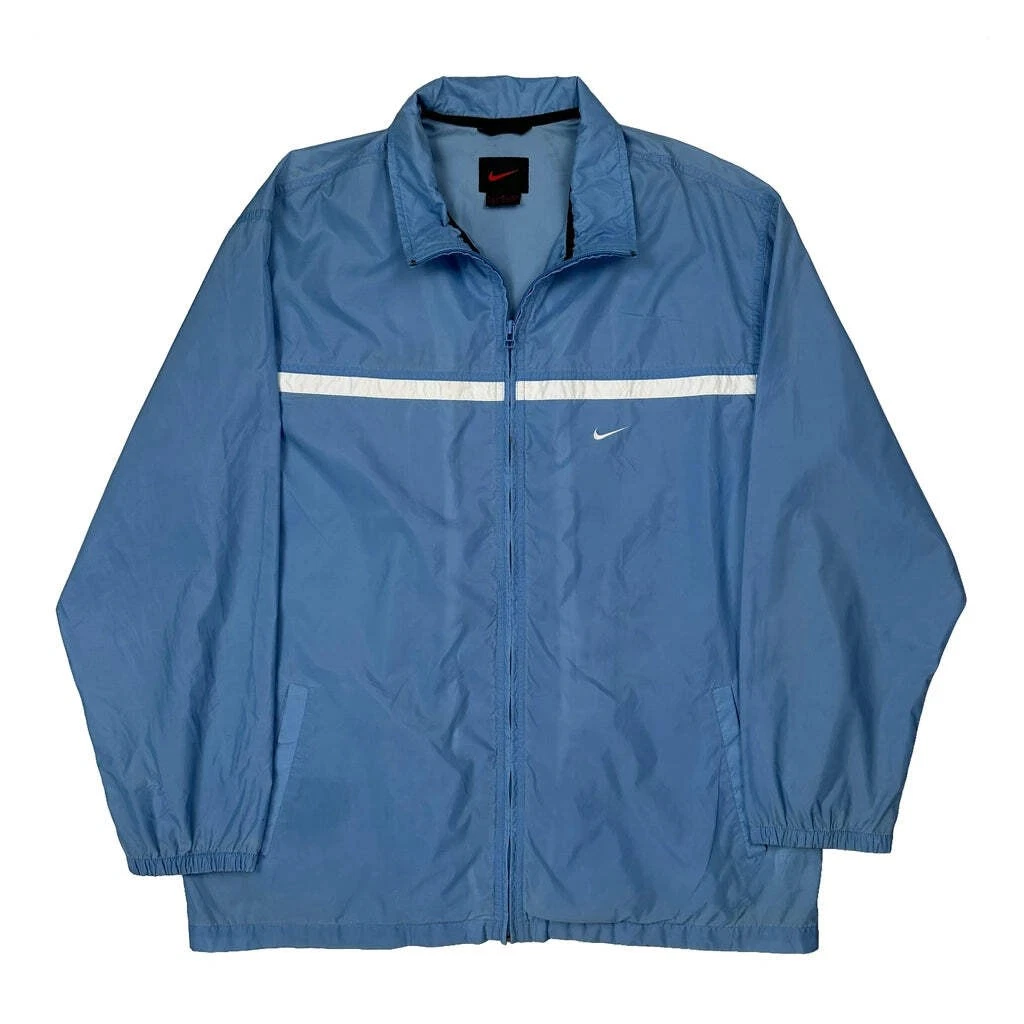 Nike Windbreaker - Small Blue Polyester