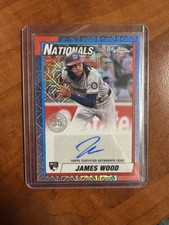 2025 Topps 1990 Topps Chrome Silver Pack Rookie Auto James Wood