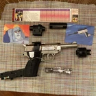 Vintage 80's G1 Transformers Megatron and accessories. Broken right arm-Cards!