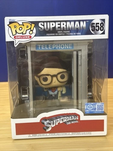 Pop! Deluxe Superman in Phone Booth #558 - Special Edition