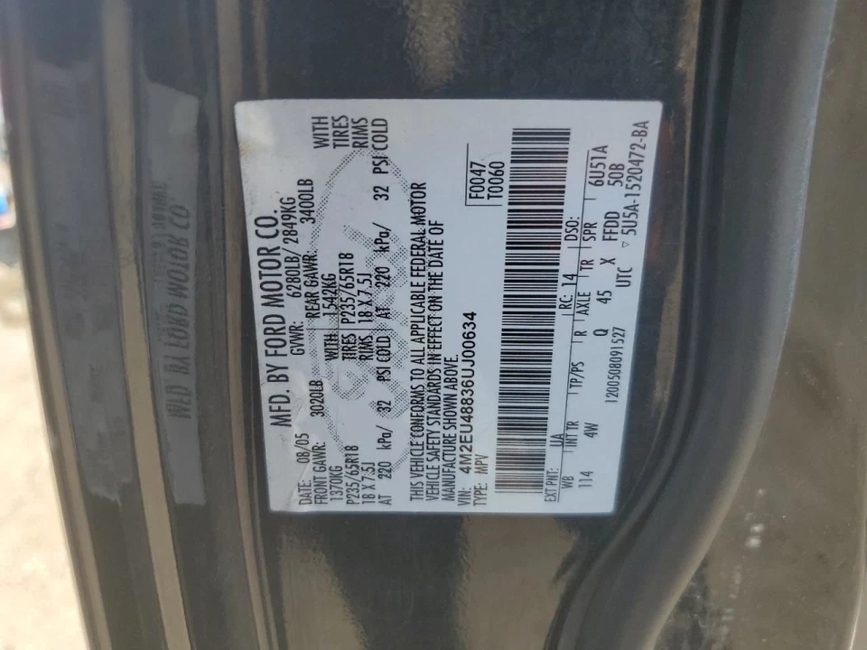 Interruptor de porta frontal do motorista janela do motorista compatível com 08-10 Ford F250SD PICKUP 2693371 - Imagem 4 de 4