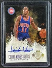 ISIAH THOMAS 2013-14 PANINI COURT KINGS #25 AUTOS AUTO GOLD 6/10 PISTONS