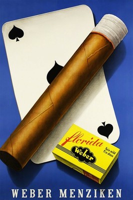 359958 Weber Menziken Florida Cigar Vintage Advertising Art Print Poster