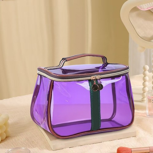 Retro Vanity Bag Zip Bag Large Capacity Waterproof Makeup Organizer For Women - Picture 7 of 12