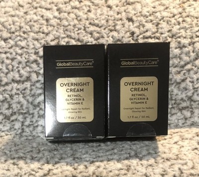 Global Beauty Care Overnight Cream Retinol, Glycerin and Vitamin E Formula (x2)