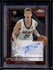 2025-26 Topps Chrome Kasparas Jakucionis Auto Autograph RC #TCAR-KAJ Heat Rookie