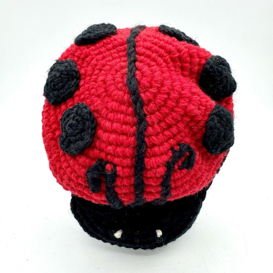 M&L Niños Sombrero Bebé Niño Ladybug Disfraz Tejido a Mano 100% Lana Forrado de Vellón Divertido Foto 3 de 4