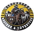 Vintage Winchester Porcelain Sign - Hunting Advertisement Cowboy Bear Sign
