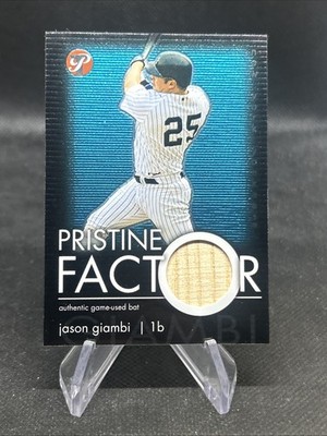 2003 Topps Pristine #PF-JG Jason Giambi Pristine Factor Bat Relic Card Yankees
