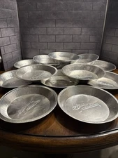 Lot of 13 Used Marie Callender Round Pie Tins Aluminum 9 Inch