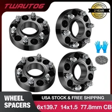 (4) 1.5" 6x5.5 6x139.7 HubCentric Wheel Spacers for Ram 1500 2019-2023 77.8MM