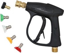 High Pressure Washer Gun 4350 PSI Power Spray Gun with 5 Quick Connect Nozzles