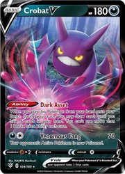 Crobat V 104/189 Darkness Ablaze - Ultra Rare Holo