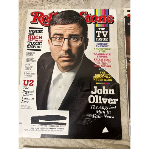 Rolling Stone Magazine Lot 2014 John Oliver Taylor Swift Dave Grohl U2 - Picture 3 of 7