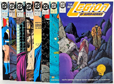8 DC Comics The New Legion of Super-Heroes 1, 2, 3, 4, 5, 6, 7, 8 1989-90 Giffen