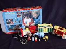 Complete Fisher Price Circus train #991. Vintage train, 1974 with original box.
