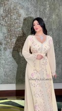 SALE NEW Kaftan Gown Islamic Kaftan Dubai Farasha Dress Moroccan Georgette Abaya