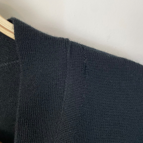 Madewell Maglione Cardigan Ragazzo Lana Merino Nero NS666 Casual Capsule Lavoro - Foto 9 di 9
