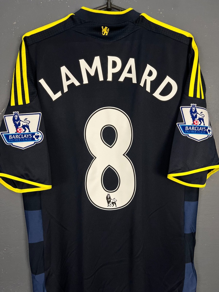MENS FC CHELSEA 2009/2010 FRANK LAMPARD AWAY SOCCER FOOTBALL SHIRT