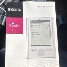 Sony Reader Pocket Edition 5in eBook Reader 512MB Silver E Ink WiFi+2G