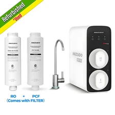 Used 1000 GPD 8 Stage Reverse Osmosis System,Tankless Smart Faucet, w/2 Filters