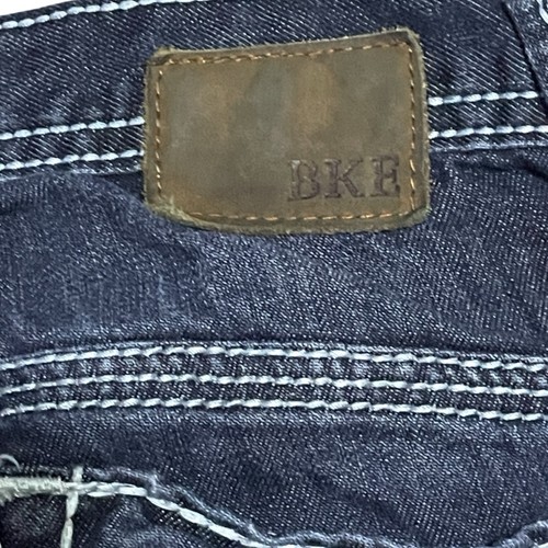 BKE Fulton Jeans Men 31R Dark Wash Bootcut Y2K Low Rise VTG Style Button Fly - Picture 6 of 10