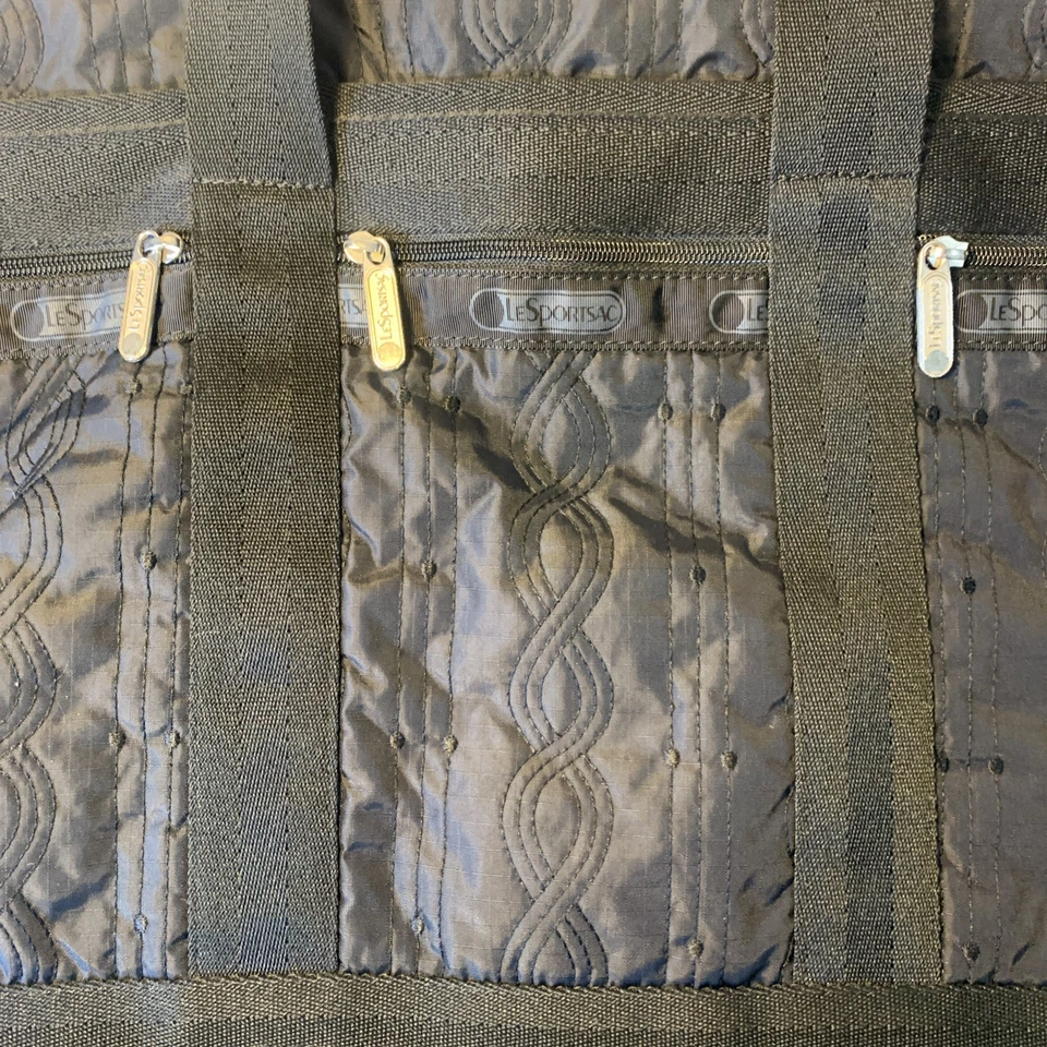 Bolsa de viaje grande Le SportSac Weekender negra Foto 3 de 4