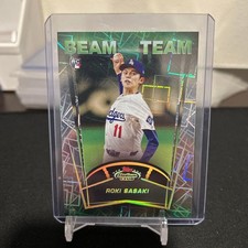 Roki Sasaki Beam Team RC Card NPB Pro Baseball Collectible Used