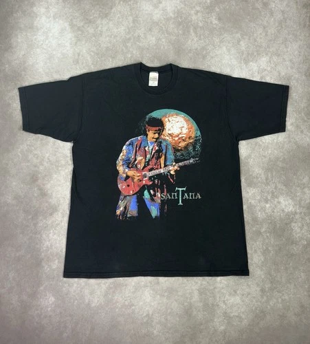 90s Carlos Santana Y Los Lobos Tour T Shirt Con 1990s vintage concert t-shirt, vintage, single stitch, B+ condition