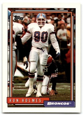 1992 Topps Ron Holmes Denver Broncos #432