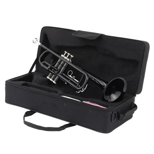 Bb Trumpet Nickelplated -Brand New 2022 Student Advanced Band Concert Black