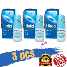 3 X 5ml Japan Santen Hialid 0.1% Sodium Hyaluronate Ophthalmic Solution Eye Drop