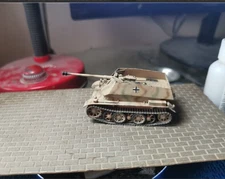 Handmade 1/72 WWII German JagdpanzerII G Painted Panzerjager Military Tank Model