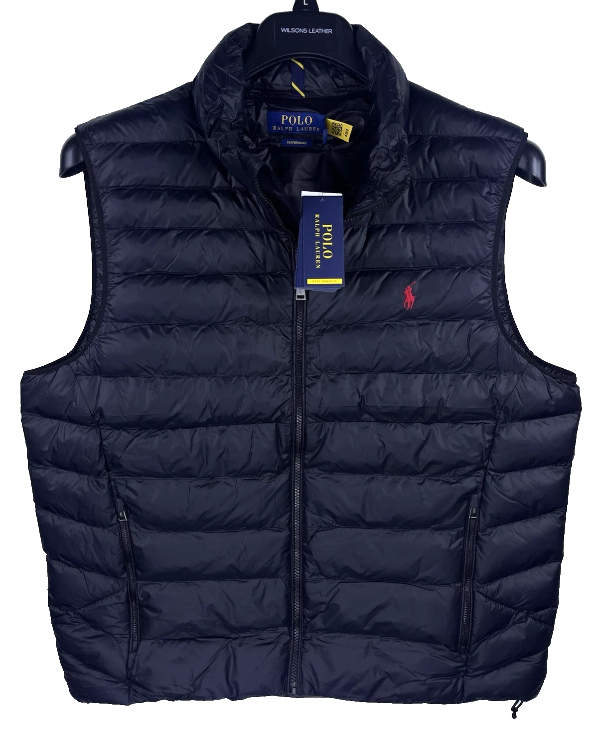 New Polo Ralph Lauren Men's Black Packable Performance Puffer Vest XL