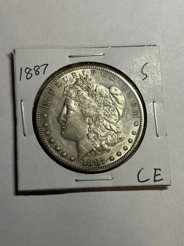 1887 S San Francisco Morgan Silver Dollar AU/UNC Better Date
