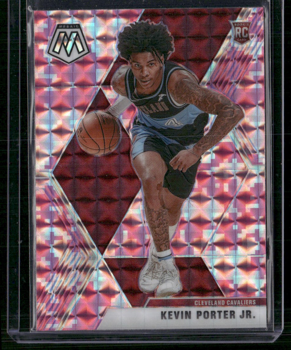 2019-20 Panini Mosaic #248 Kevin Porter Jr. Camo Pink