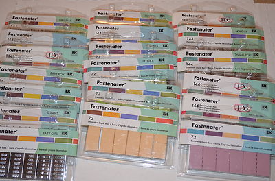 NEW ~ EK Success Fastenater Staple Bars / Scrapbooking Craft / Colors & Style 