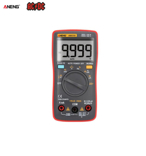 Digital Multimeter Volt Ammeter Ohmmeter Voltmeter Current Range  Diode AC DC - Afbeelding 1 van 10