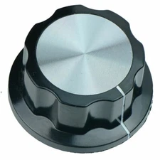 5 x MF-A05 Black Control Knob 6mm Shaft 45mm