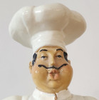 2 Chefs 9" & 1  Butler "James" bottle holder 7" Resin "3 Good Looking Men!" — photo 8
