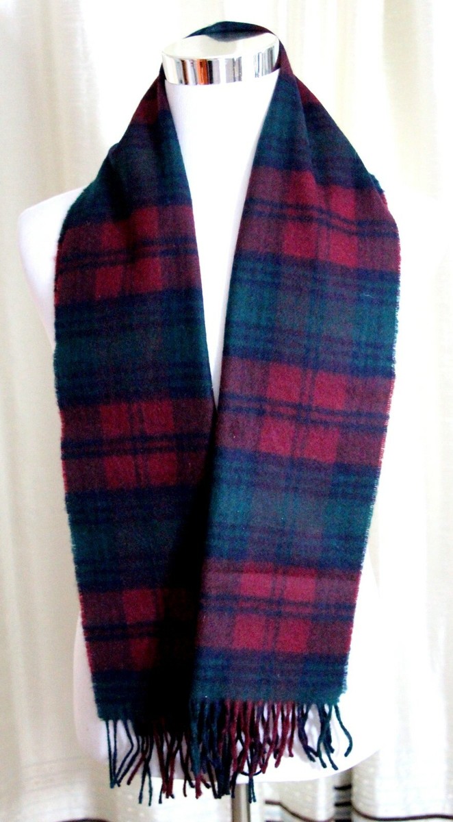 JOHNSTONS OF ELGIN カシミヤ100% Johnstons Of Elgin Cashmere 100 Large scaves Check Uk Brown