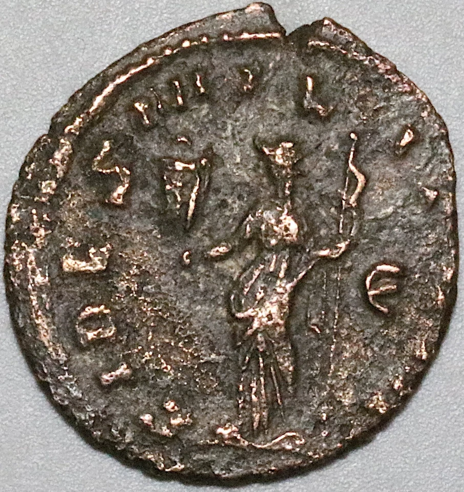 270s Claudius II Double Denarius Roman Empire Barbarous Radiate VF (25010101R) - Image 2 of 2